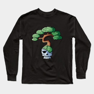 Bonsai skull Long Sleeve T-Shirt